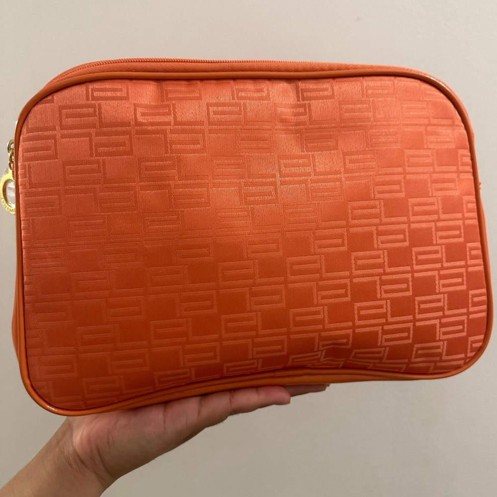 Estee Lauder Orange Cosmetic Bag